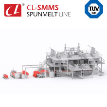 CL-SMMS PP Spunbond Meltblown Composite Nonwoven Fabric Making Production Machinery Line For wet tissue